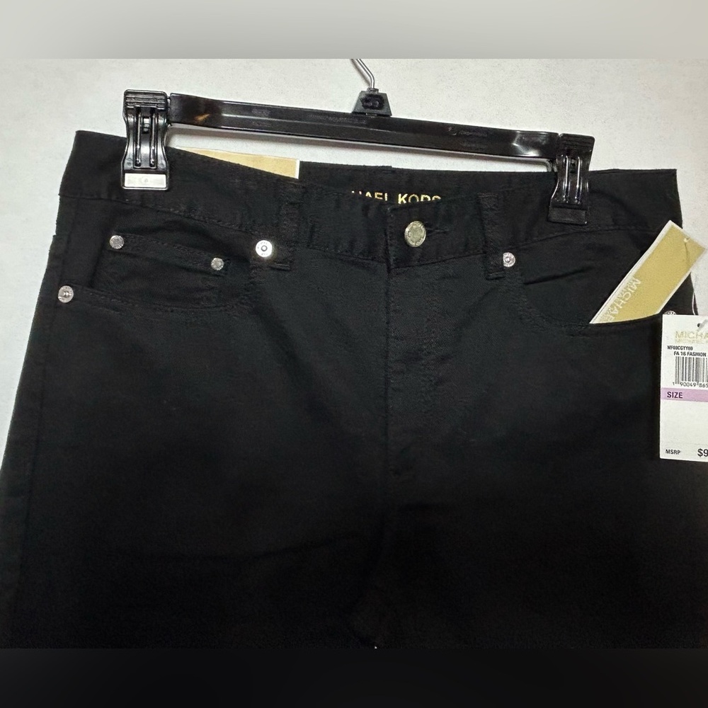 NWT Michael Kors Black Selma Skinny Jeans Size 6 - Picture 9 of 9
